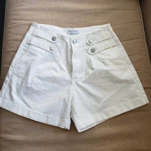 Sofia Jeans Women's Relaxed Straight High Rise Tab Waist Shorts Size 0